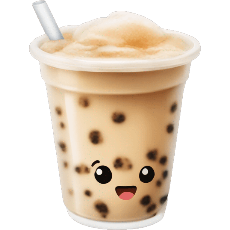 brown sugar milk tea boba emoji