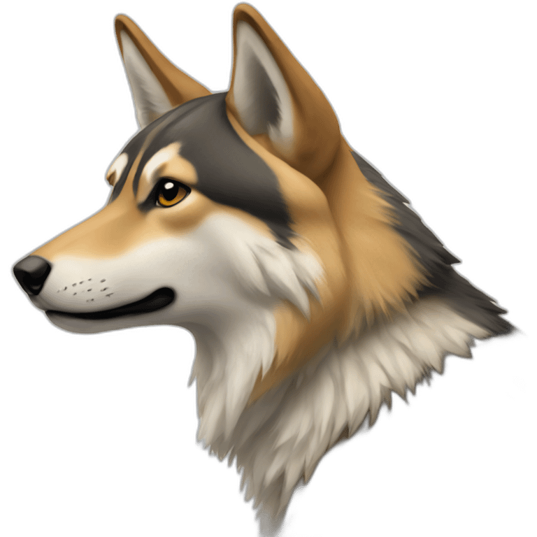 Tamaskan side view emoji