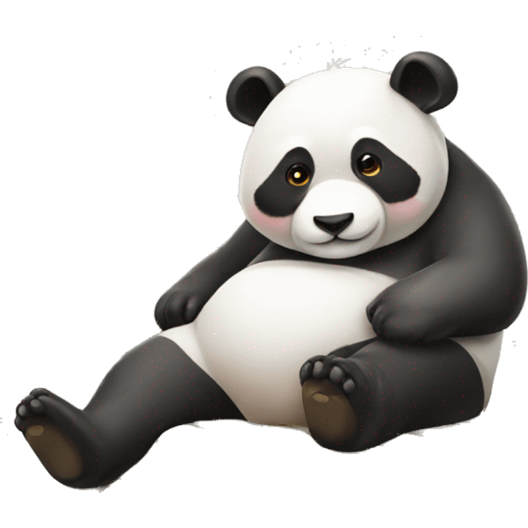 sunbathing panda emoji