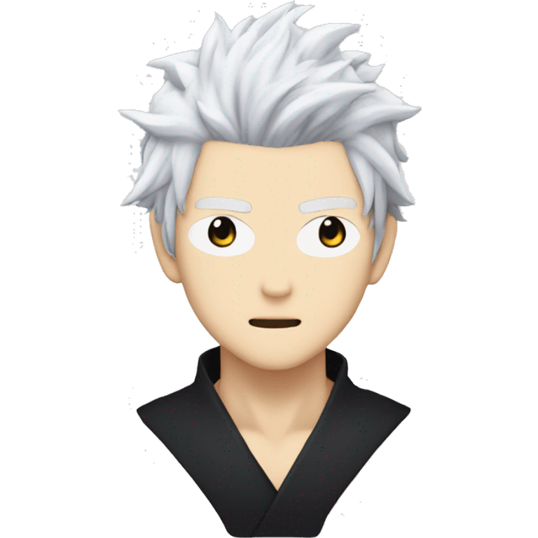 Gojo Satoru Jujutsu Kaisen anime white hair with black eyeband emoji