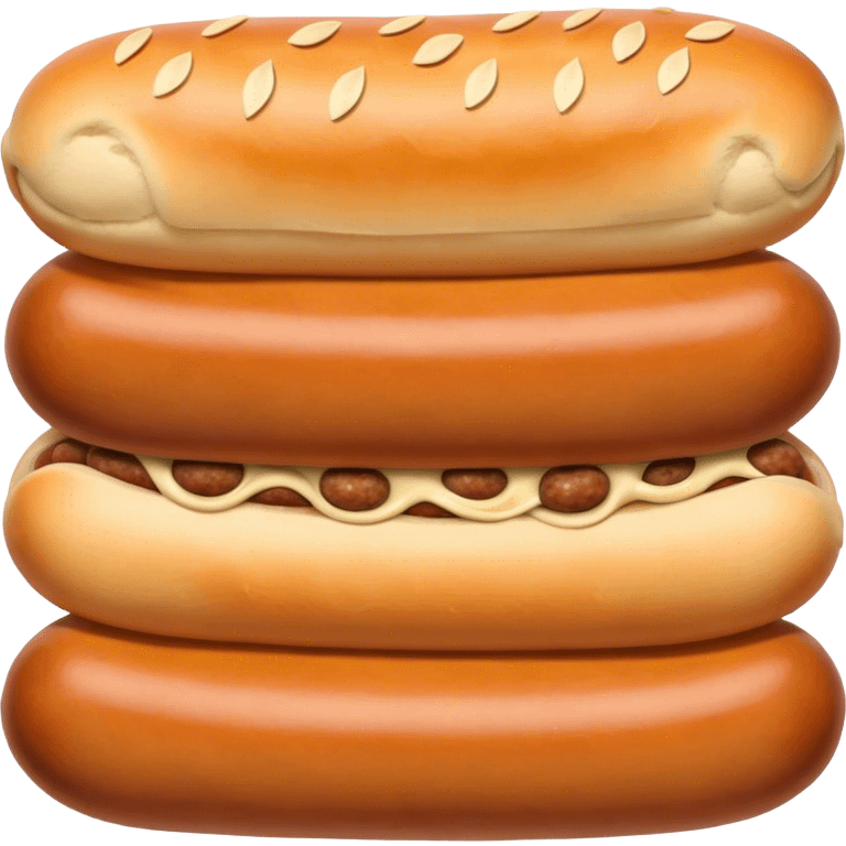 Sausage in dough, Russian  emoji