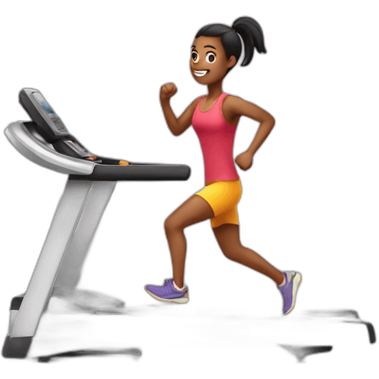 running cardio on treadmill emoji