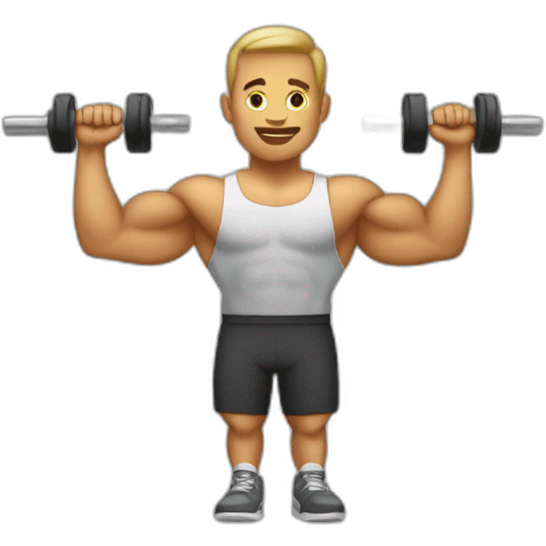 lateral raises gym emoji