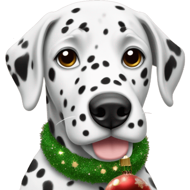 Dalmatian Christmas vibe  emoji