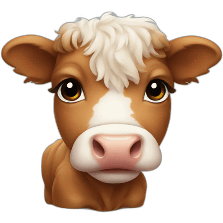 baby scottish cow emoji