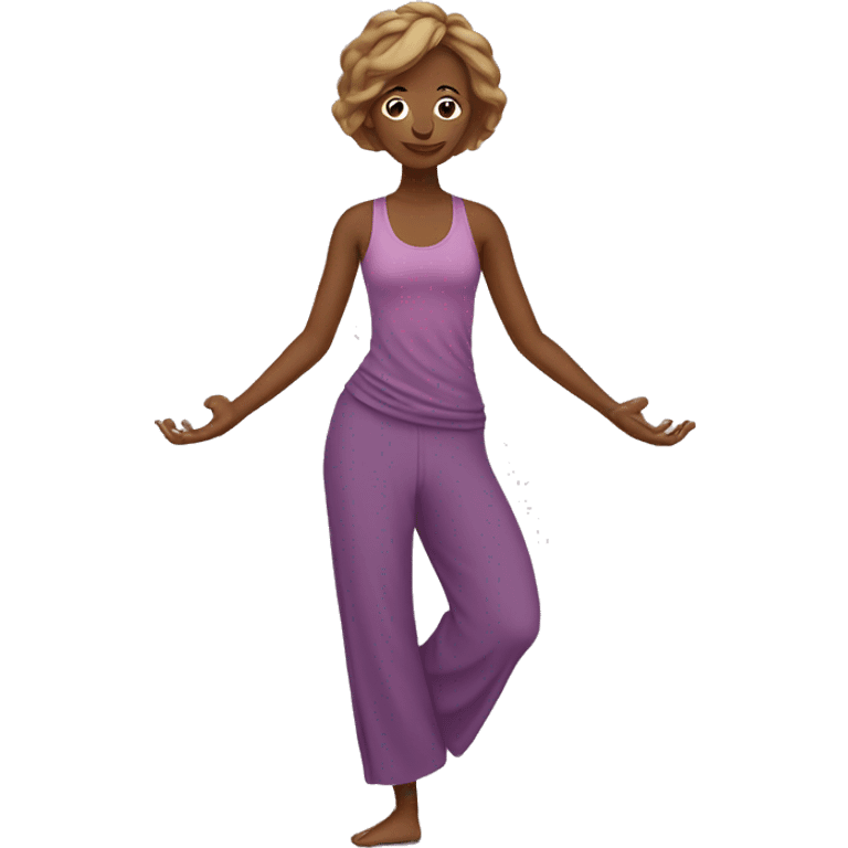 yoga in dress emoji