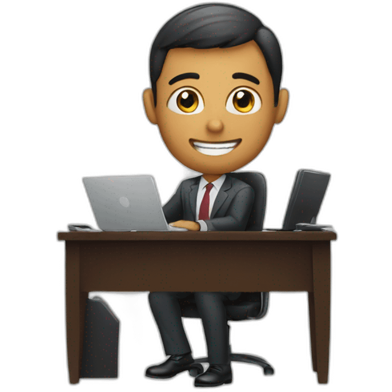 BUSINESS MAN WORKING emoji