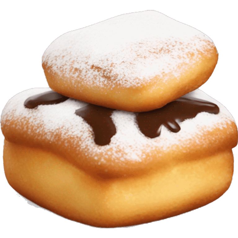 beignets sugarless emoji