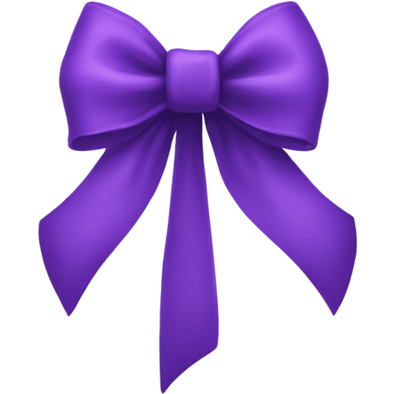 Purple bow emoji