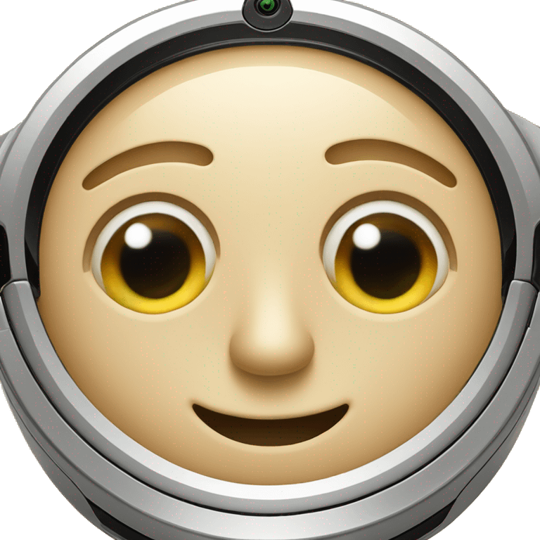 Roomba with teary eyes  emoji