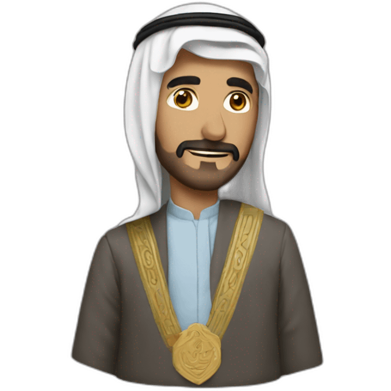 un grand arabe maigre emoji