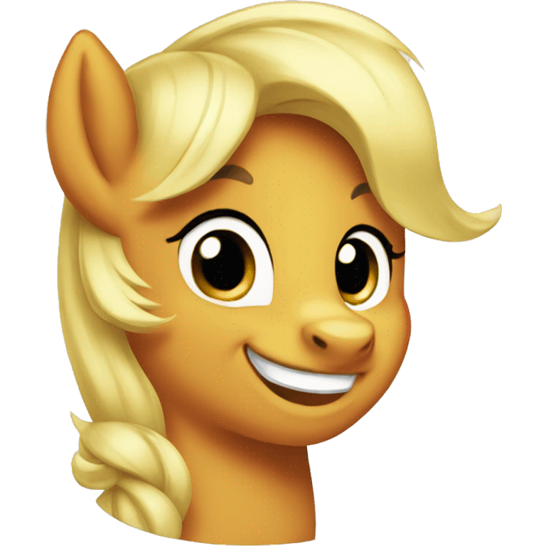 applejack smiling emoji