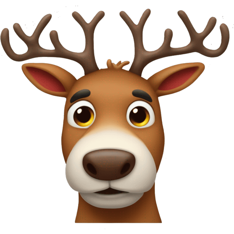 ruldolph the red nose reindeer emoji