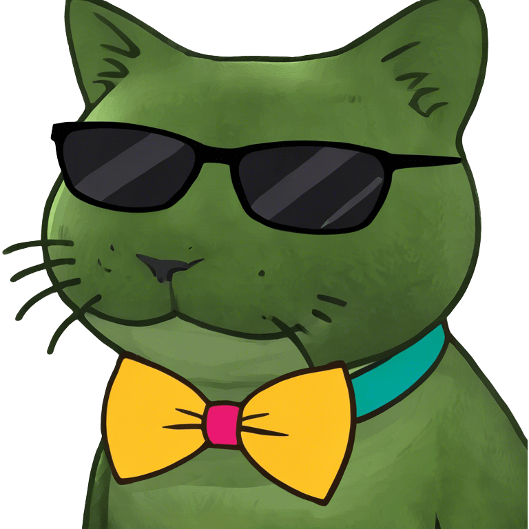 Cat with sunglasses emoji