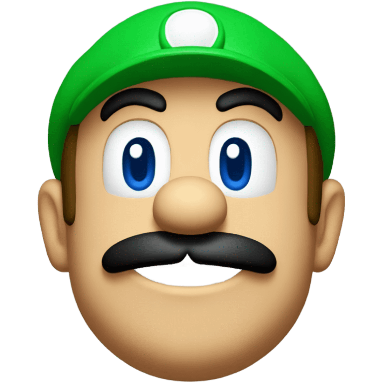 Super mario face green emoji