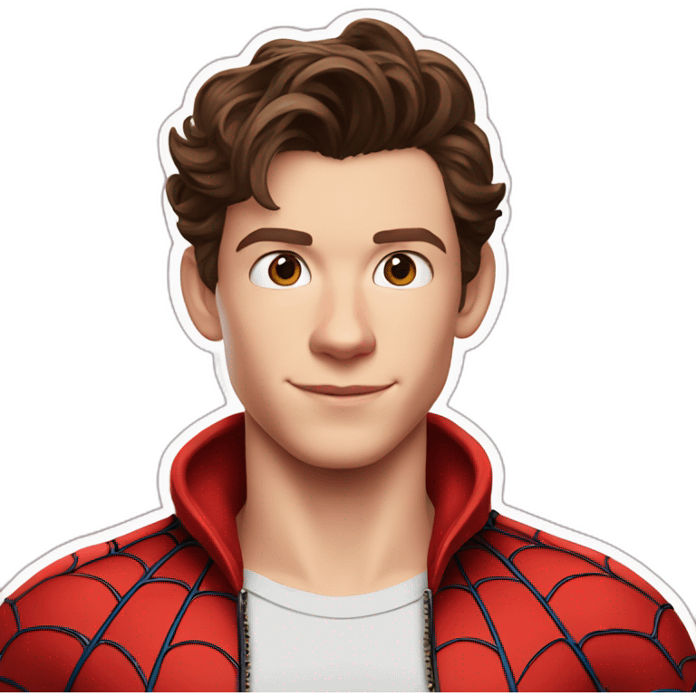 tom holland as spiderman emoji