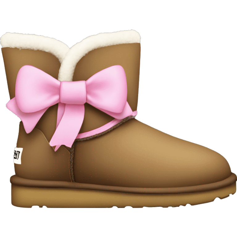 Bailey bow uggs with pink bows  emoji