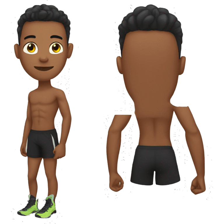 Teen boy Workout  emoji