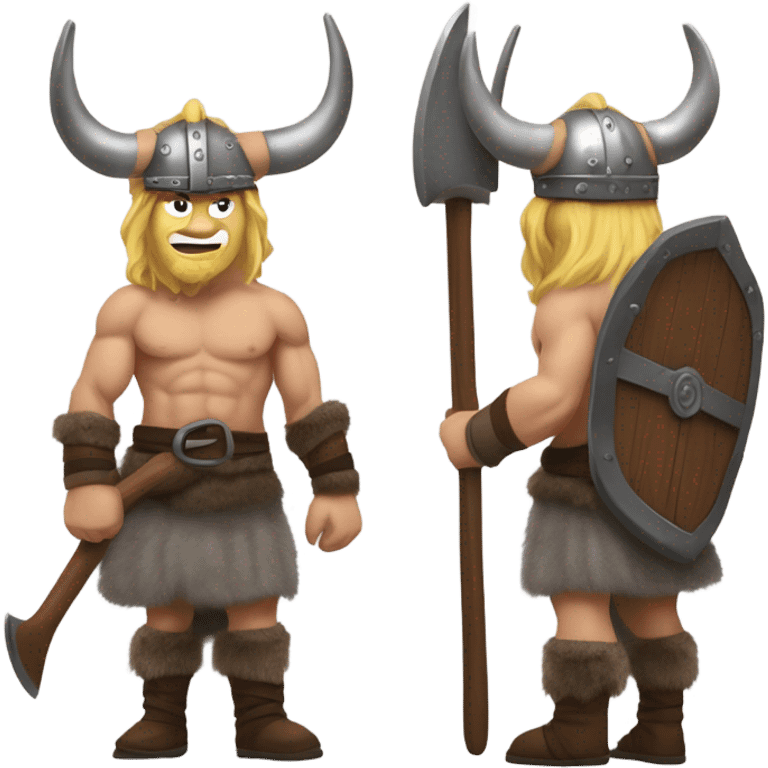 Erling Haaland as a Viking emoji