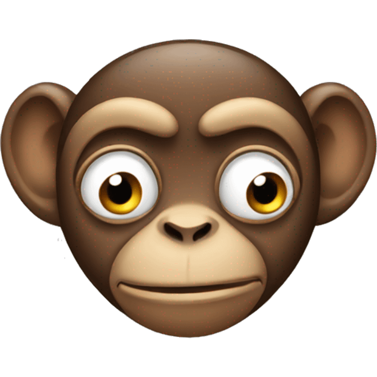 A monkey with constipation emoji