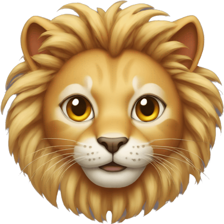 cat with a lion mane and a tasseled tale emoji