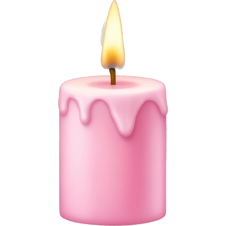 Light pink candle emoji