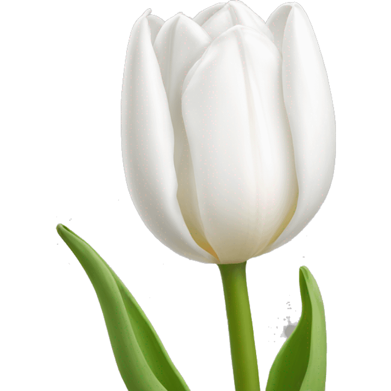 white tulip emoji