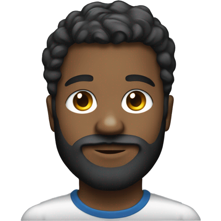 portrait of a bearded boy dj emoji