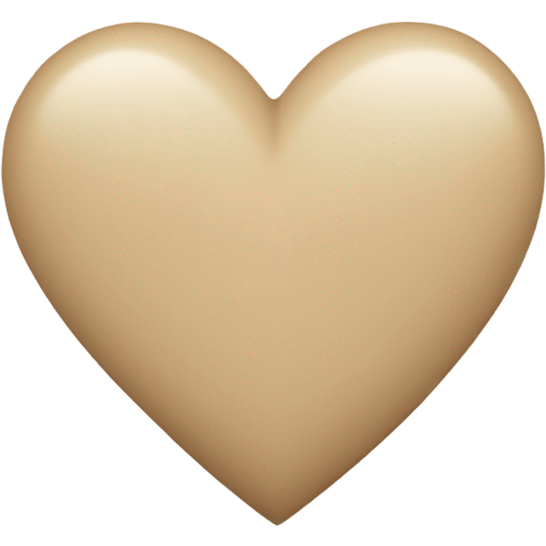 Beige heart  emoji