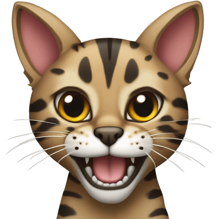 Angry Savannah cat emoji