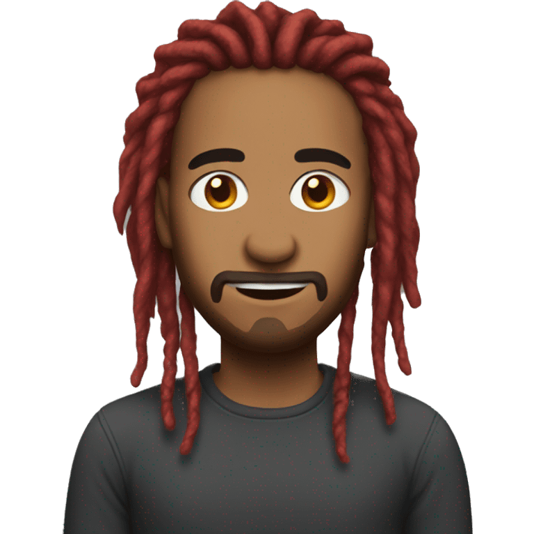 red dreadlocks short emoji