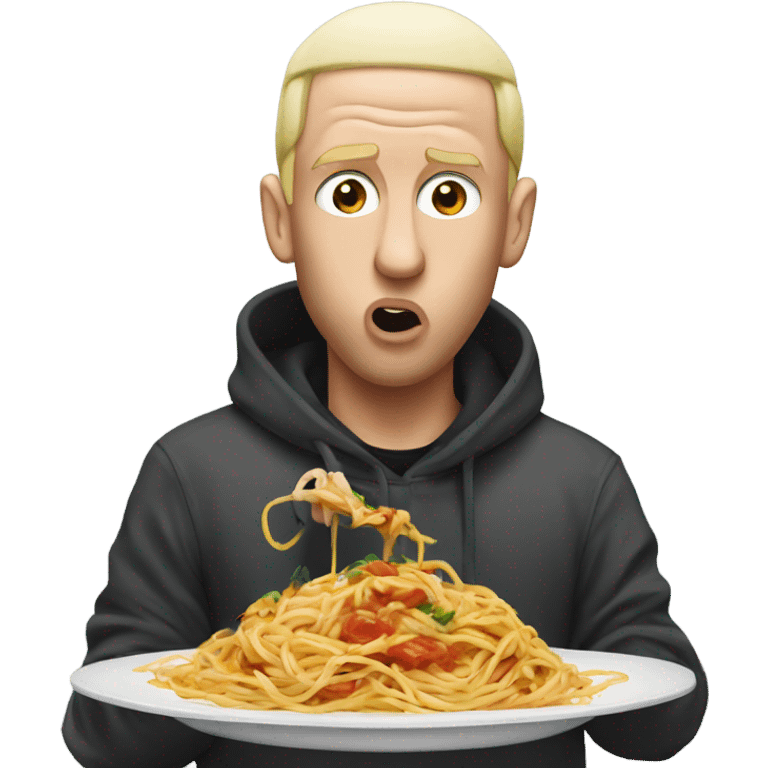 Eminem eating spaghetti  emoji