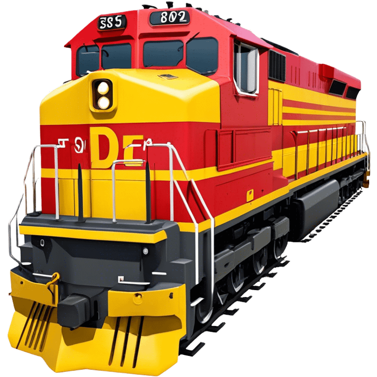 Diesel Locomotive - EMD SD70 (Model Year: 2021) (Iconic colour: Red and yellow) emoji