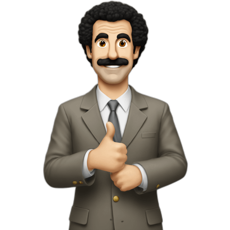 Borat thumbs up emoji