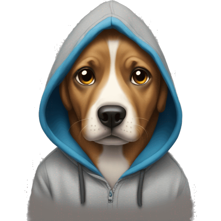 Dog Wearing A Hoddie emoji