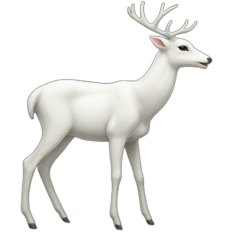 white deer has blight body emoji