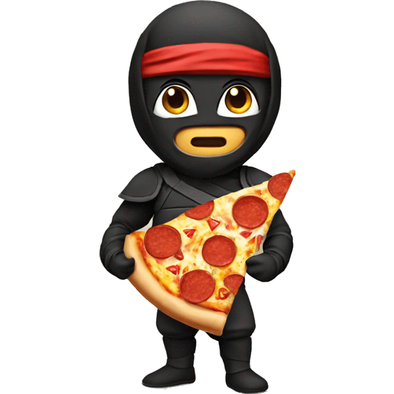 ninja eat pizza emoji