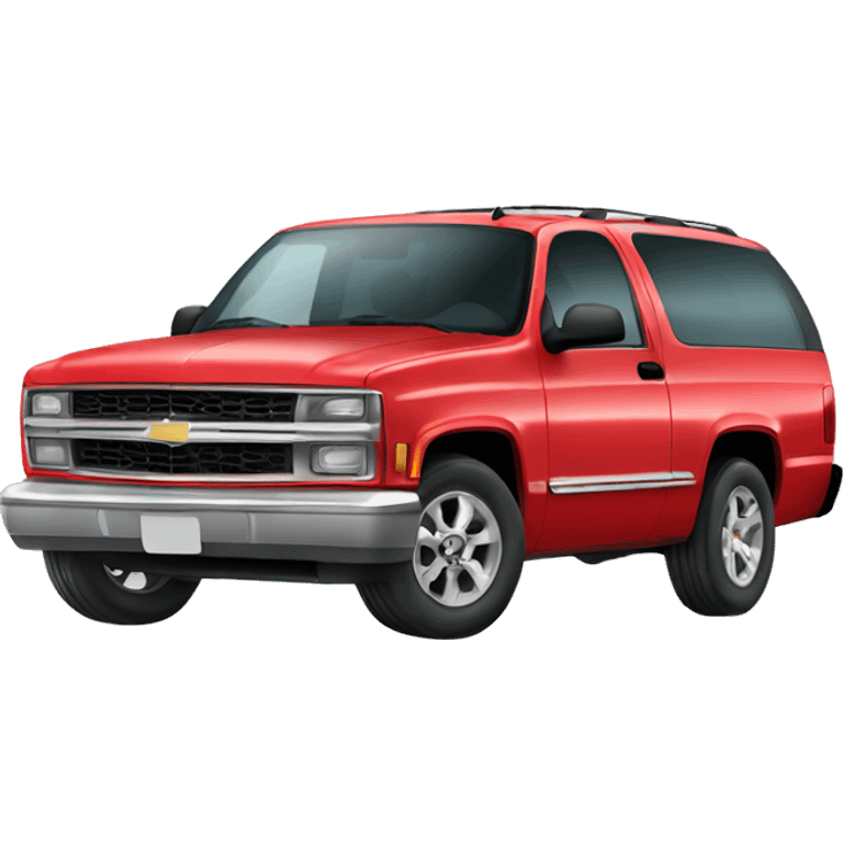 Chevy Suburban with big red bow  emoji