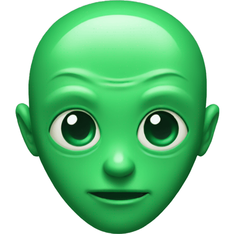 Alien green emoji