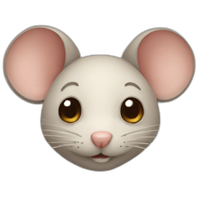 Mouse with human face emoji