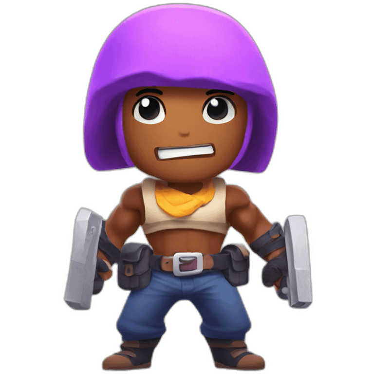 shelly in brawl stars emoji