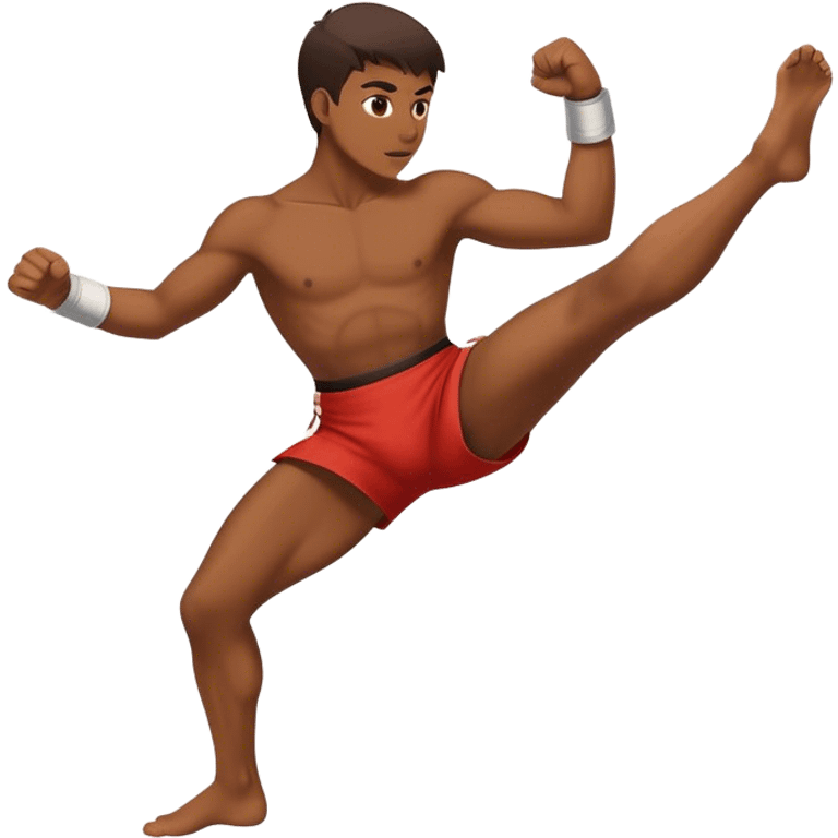 Roundhouse kick emoji