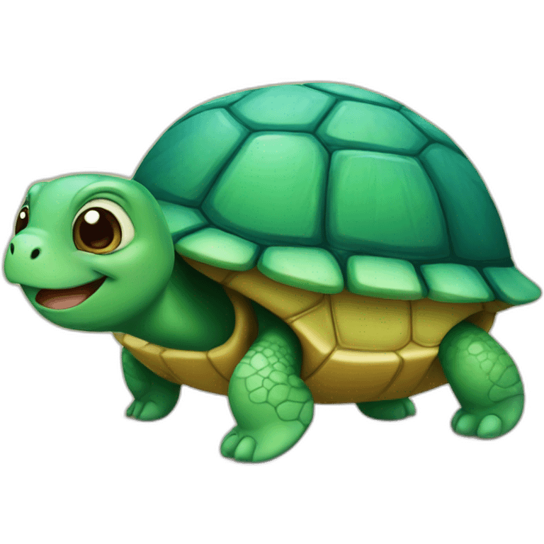 turtle with smile emoji