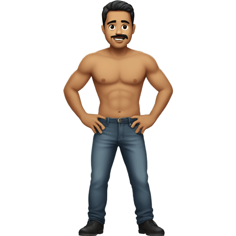 Mexican guy with a big butt emoji