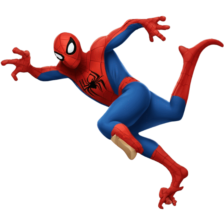 Spider-Man dinosaur doing a backflip  emoji