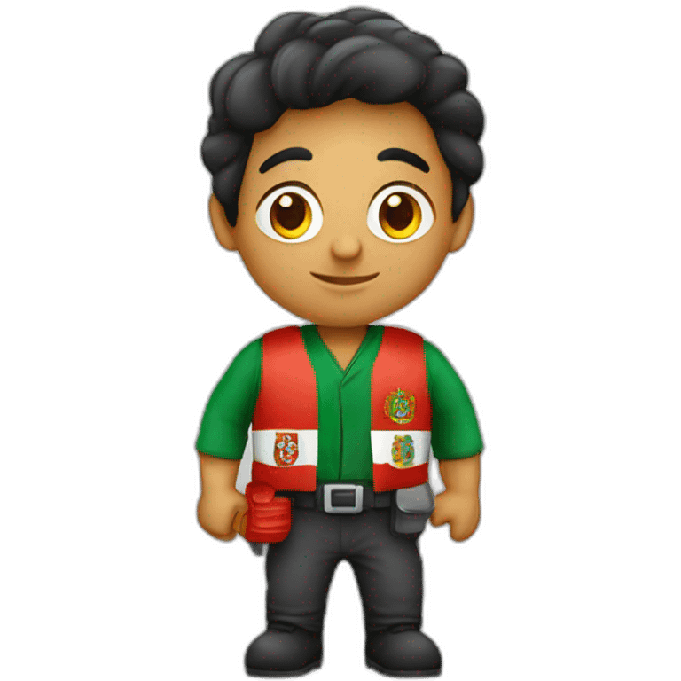 Portugese worker whit flag emoji