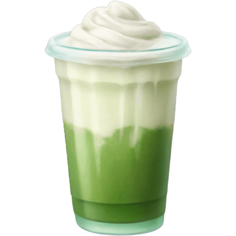 iced matcha latte emoji