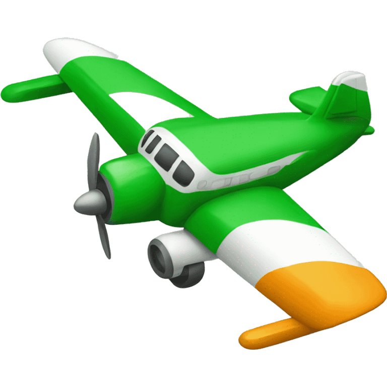 Plane wih irish flag emoji