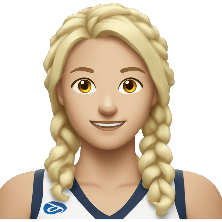 summer olympics blonde girl volleyball emoji