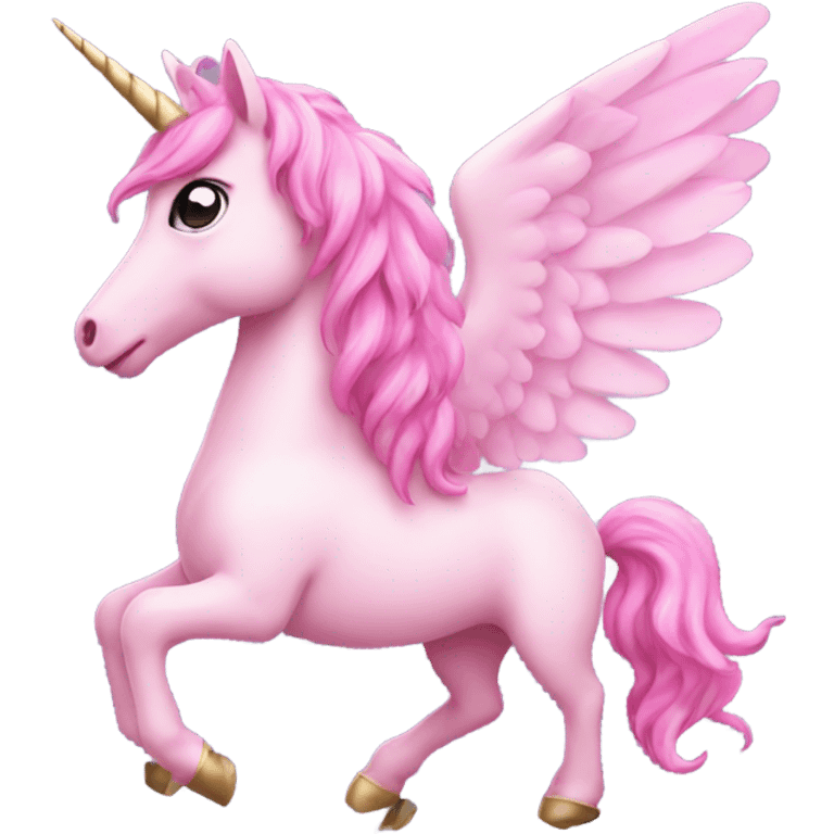 Pink unicorn with wings  emoji